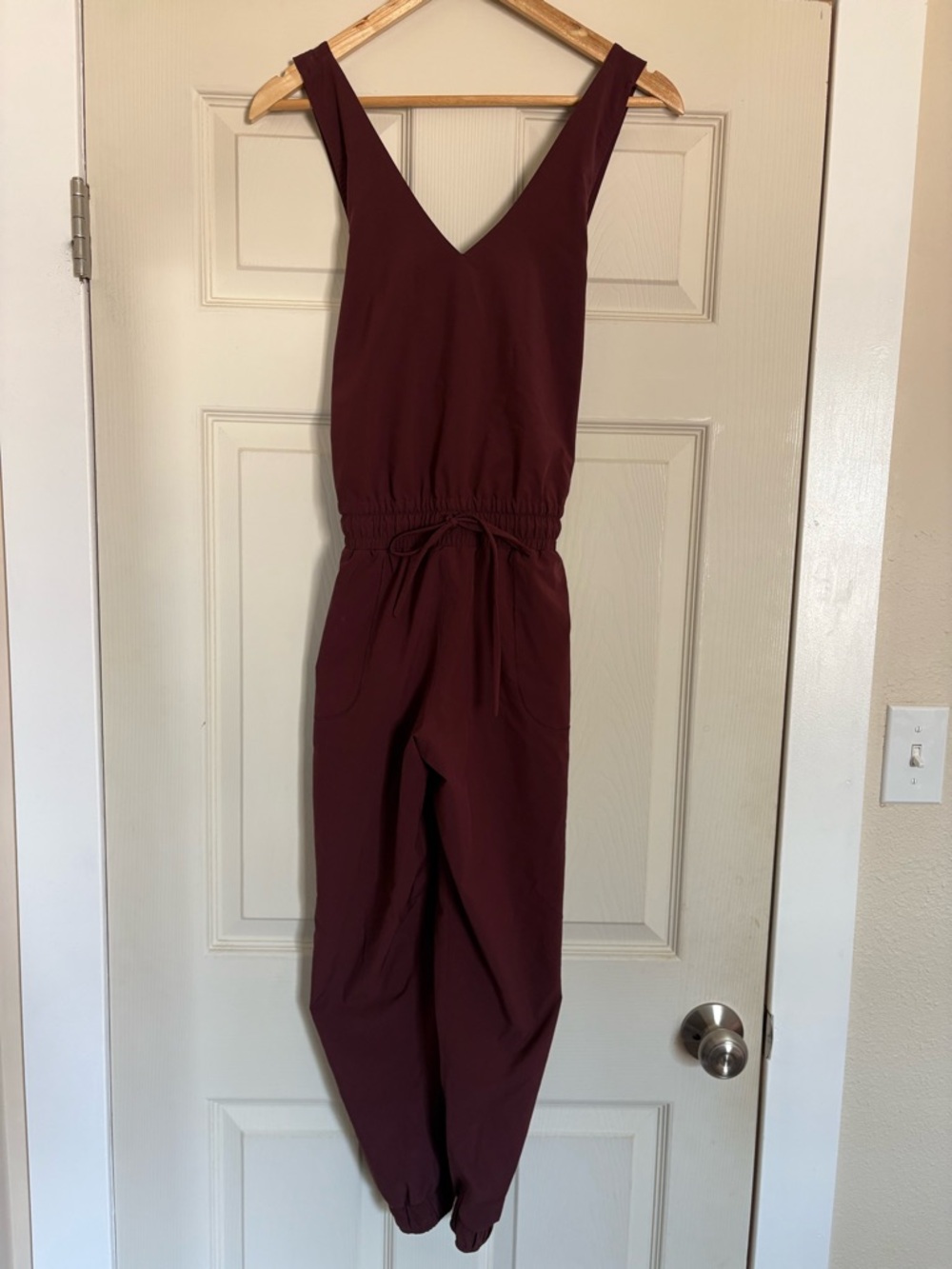 Albion Fit Jumpsuit in Burgundy